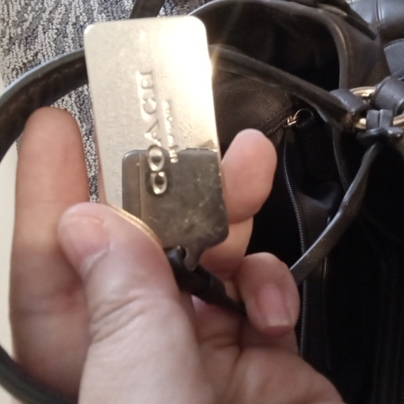 Coach Signature Brown and Black Shoulder Bag Edie 31 Handbag Womens - Picture 8 of 11